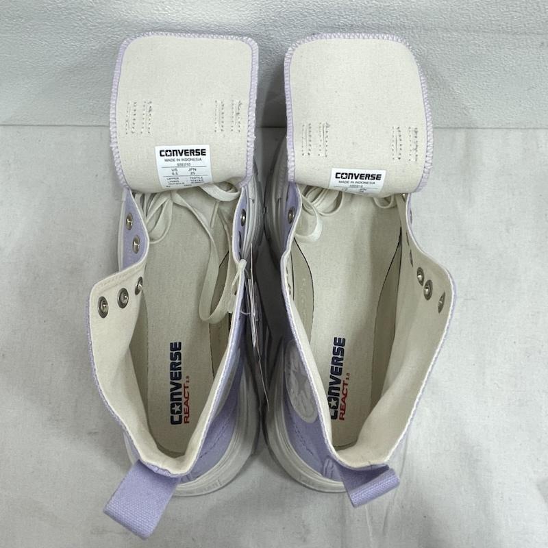 コンバース CONVERSE スニーカー スニーカー ALL STAR オールスター ハイカット スニーカー TREKWAVE トレックウェーブ 厚底 25.0cm 無地 X ロゴ、文字 紫 / パープル / purple X 白 / ホワイト / white レディース USED 古着 中古 50154851