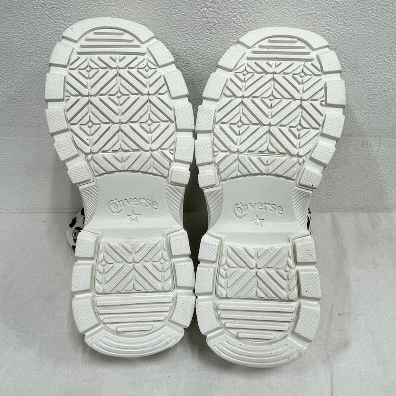 コンバースオールスター Converse All Star スニーカー スニーカー ALLSTAR オールスター TREKWAVE トレックウェーブ ダルメシアン 厚底 ハイカット スニーカー 25.0cm アニマル柄 白 / ホワイト / white X 黒 / ブラック / black レディース USED 古着 中古 50154852