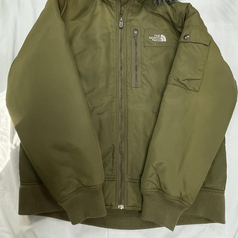 ザノースフェイス THE NORTH FACE ジャケット、上着 ジャンパー、ブルゾン NY01759 トーベンジャケット TOBEN JACKET ナイロン 中綿 フード ファー M ロゴ、文字 カーキ / カーキ / khaki X 橙 / オレンジ / orange メンズ USED 古着 中古 50154873