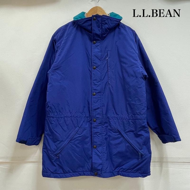 エルエルビーン L.L.Bean ジャケット、上着 ジャンパー、ブルゾン USA製 ペノブスコット パーカ ナイロン ジャケット ヴィンテージ ジップアップ 中綿 山タグ M 無地 青 / ブルー / blue X 緑 / グリーン / green メンズ USED 古着 中古 50154877