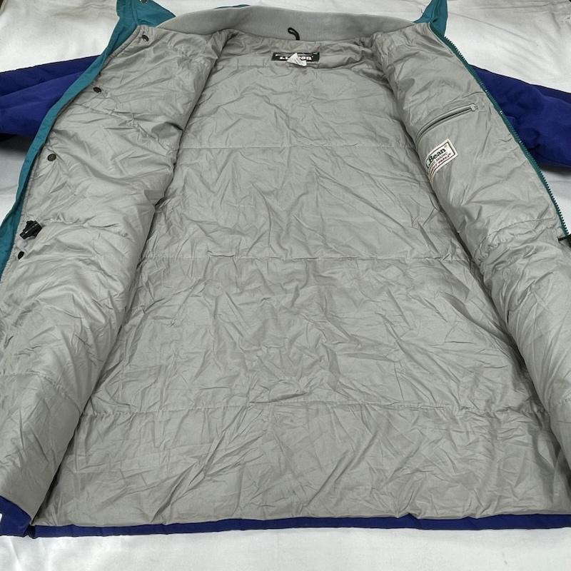 エルエルビーン L.L.Bean ジャケット、上着 ジャンパー、ブルゾン USA製 ペノブスコット パーカ ナイロン ジャケット ヴィンテージ ジップアップ 中綿 山タグ M 無地 青 / ブルー / blue X 緑 / グリーン / green メンズ USED 古着 中古 50154877