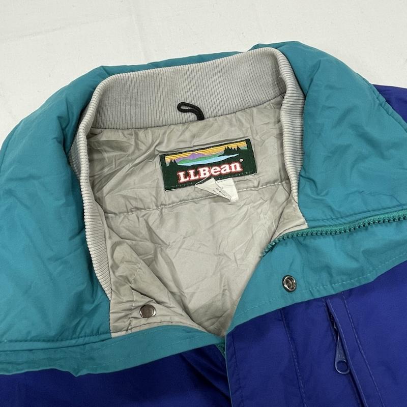 エルエルビーン L.L.Bean ジャケット、上着 ジャンパー、ブルゾン USA製 ペノブスコット パーカ ナイロン ジャケット ヴィンテージ ジップアップ 中綿 山タグ M 無地 青 / ブルー / blue X 緑 / グリーン / green メンズ USED 古着 中古 50154877