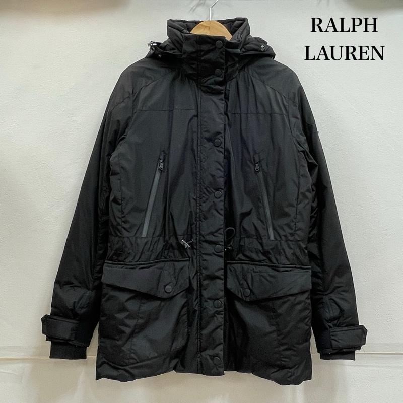 アールエルエックスラルフローレン RLXRALPHLAUREN コート ダウンコート ダウンジャケット N3-B ミリタリー コート ダブルジップ グランジ ナイロン フード S ワンポイント X ロゴ、文字 黒 / ブラック / black レディース USED 古着 中古 50154879