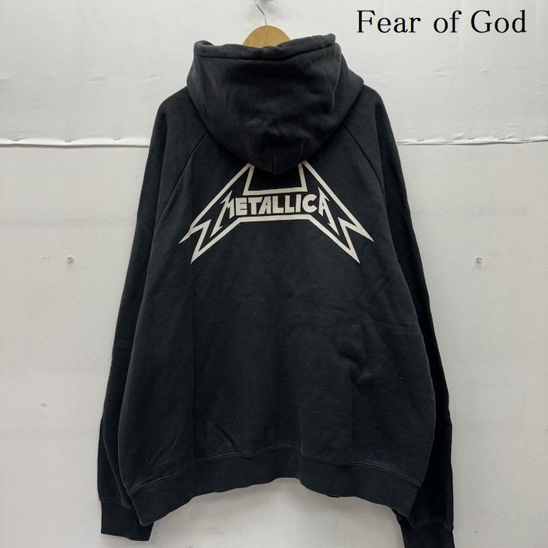 フィアーオブゴッド Fear of God パーカー 長袖 METALLICA プリント パーカー XL 黒 / ブラック / black メンズ USED 古着 中古 50154885