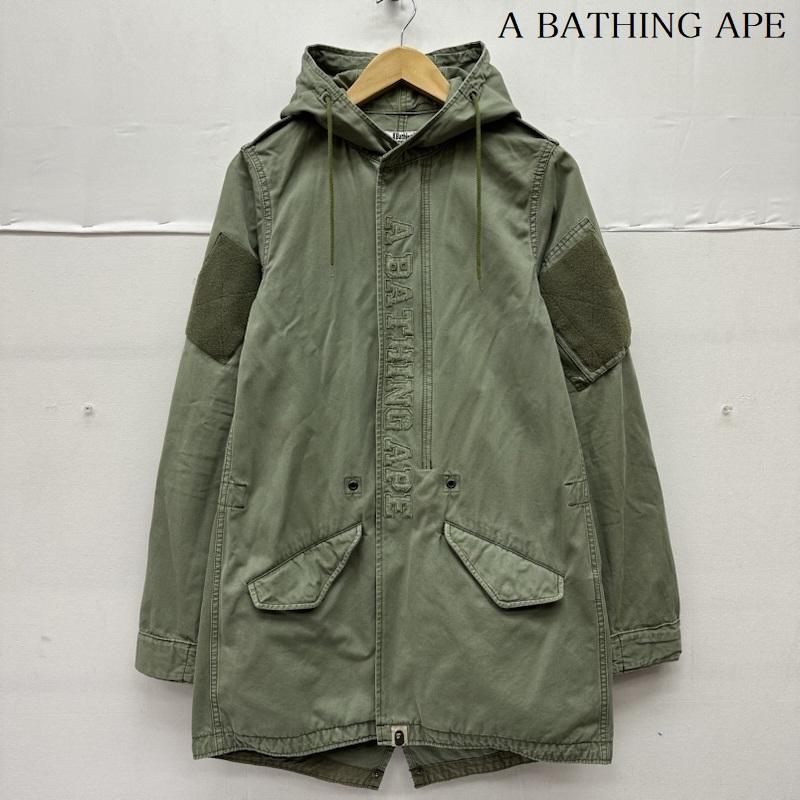 アベイシングエイプ A BATHING APE コート コート一般 ミリタリー モッズ コート XS カーキオリーブ / カーキオリーブ / レディース USED 古着 中古 50154887