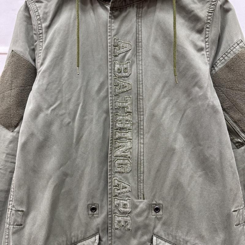 アベイシングエイプ A BATHING APE コート コート一般 ミリタリー モッズ コート XS カーキオリーブ / カーキオリーブ / レディース USED 古着 中古 50154887