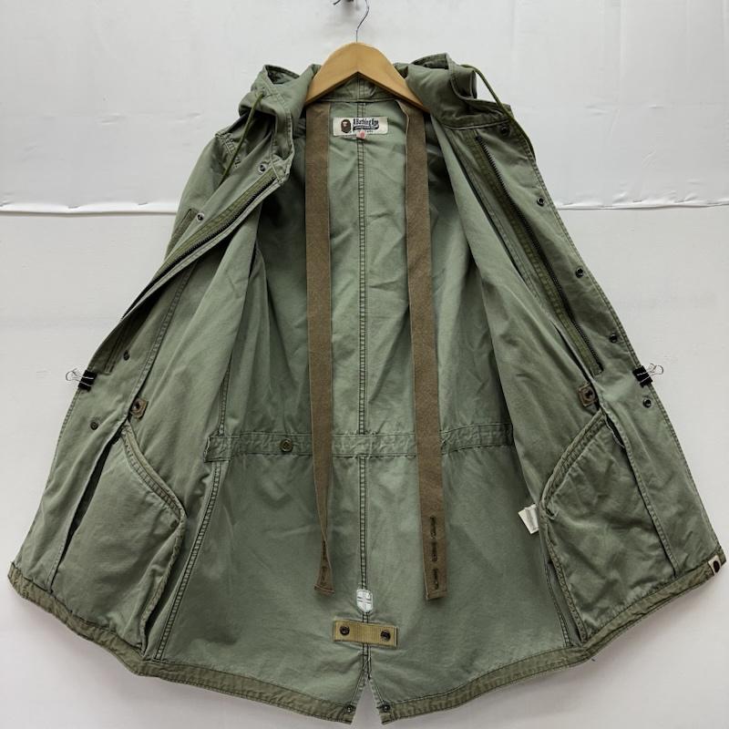 アベイシングエイプ A BATHING APE コート コート一般 ミリタリー モッズ コート XS カーキオリーブ / カーキオリーブ / レディース USED 古着 中古 50154887