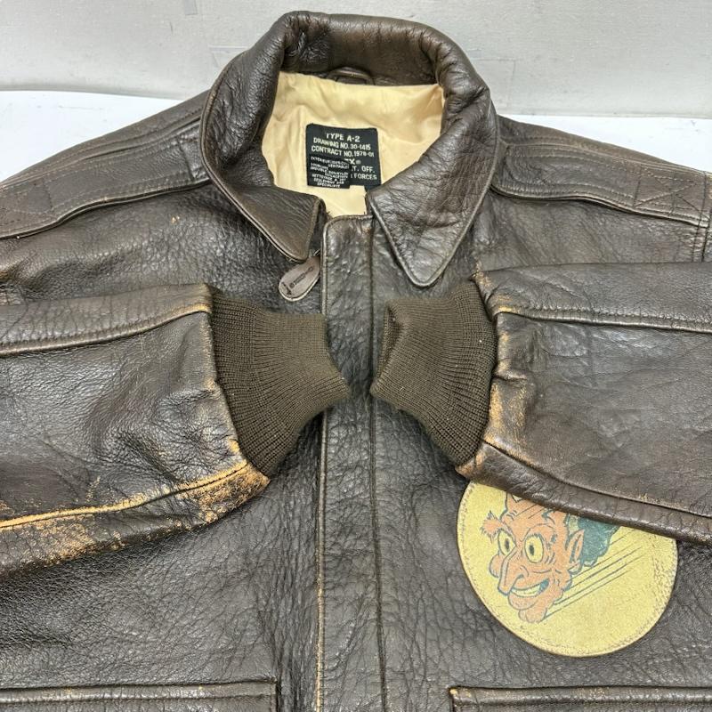 アヴィレックス AVIREX ジャケット、上着 フライトジャケット A-2 フライト レザー ジャケット B-29 S 茶 / ブラウン / brown メンズ USED 古着 中古 50154888