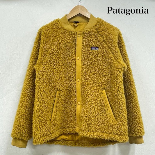 パタゴニア patagonia ジャケット、上着 ジャンパー、ブルゾン ボア ジャケット ブルゾン マスタード フリース スナップボタン XXL 無地 X ワンポイント X ロゴ、文字 X 刺繍 マスタード / マスタード / ガールズ USED 古着 中古 50154890