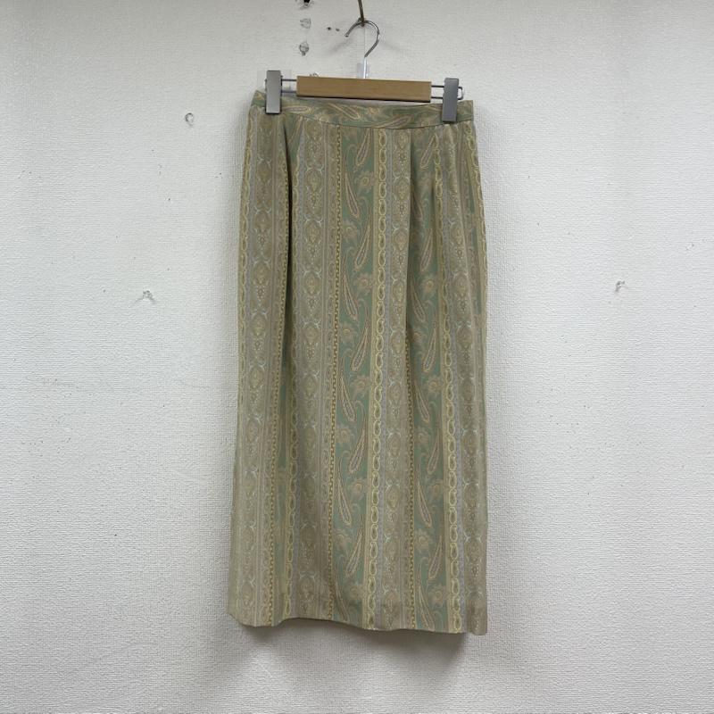 バーバリーズ BURBERRYS スカート ロングスカート ペイズリー 柄 シルク スカート fxa22-152 ベージュ / ベージュ / beige レディース USED 古着 中古 50154895