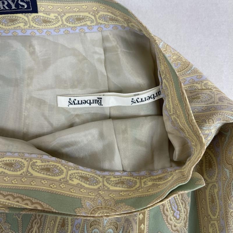 バーバリーズ BURBERRYS スカート ロングスカート ペイズリー 柄 シルク スカート fxa22-152 ベージュ / ベージュ / beige レディース USED 古着 中古 50154895