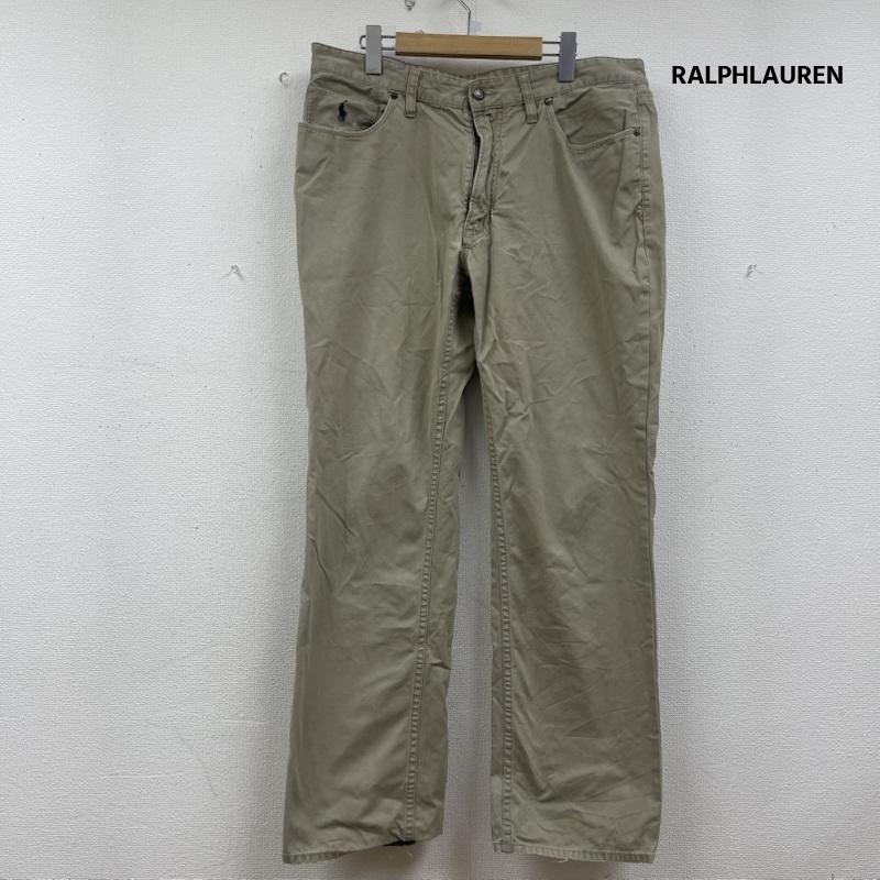 ラルフローレン RALPHLAUREN パンツ ワークパンツ、ペインターパンツ ポニー ロゴ 刺繍 ポロチノ ワイド パンツ Authentic Dungarees ベージュ / ベージュ / beige メンズ USED 古着 中古 50154899