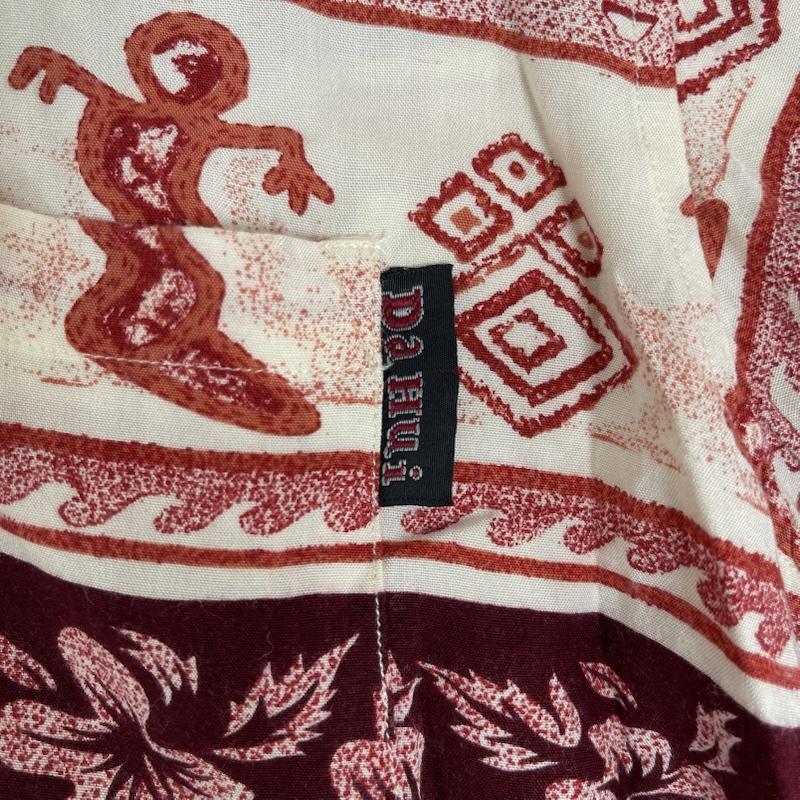 古着 USED シャツ、ブラウス 半袖 DA HUI アロハ シャツ 花柄 M 赤 / レッド / red メンズ USED 古着 中古 50154911