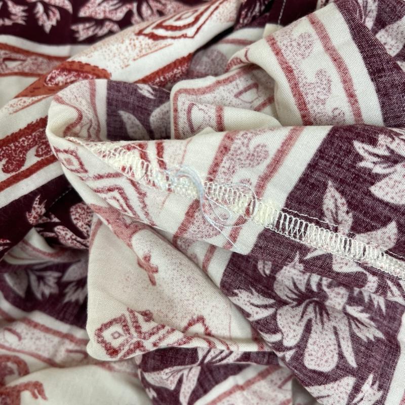 古着 USED シャツ、ブラウス 半袖 DA HUI アロハ シャツ 花柄 M 赤 / レッド / red メンズ USED 古着 中古 50154911