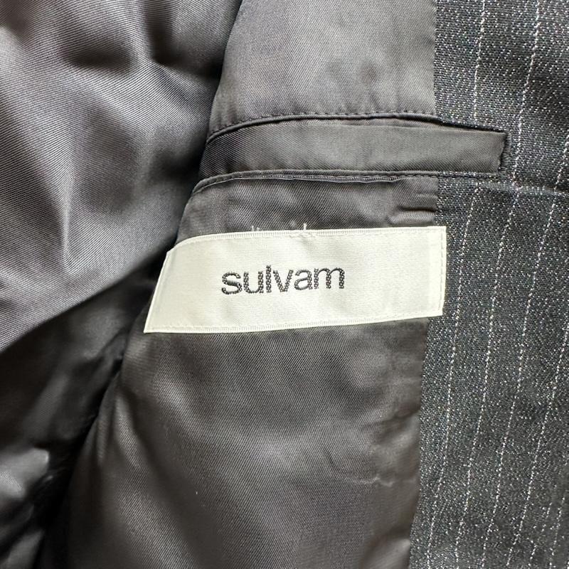 サルバム sulvam ジャケット、上着 ジャケット、ブレザー ラメ ストライプ テーラード ジャケット S0-J03-110 S 黒 / ブラック / black メンズ USED 古着 中古 50154923
