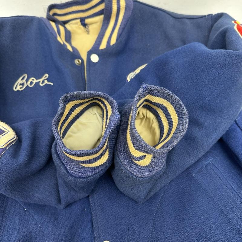 古着 USED ジャケット、上着 ジャンパー、ブルゾン 50s PEPPERRELL A.F.B ワッペン スタジャン - 青 / ブルー / blue メンズ USED 古着 中古 50154924