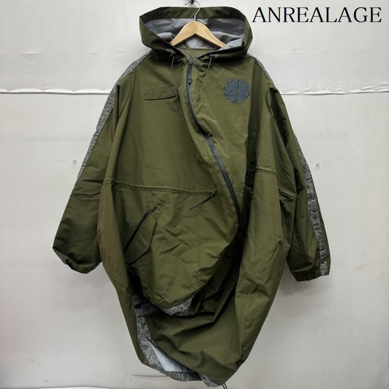 アンリアレイジ ANREALAGE ジャケット、上着 ジャンパー、ブルゾン PUMA 2IN1 LONG COAT ナイロン 変形 コート M カーキオリーブ / カーキオリーブ / メンズ USED 古着 中古 50154926