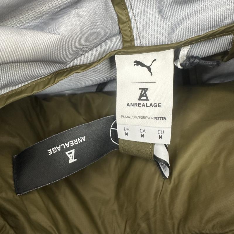 アンリアレイジ ANREALAGE ジャケット、上着 ジャンパー、ブルゾン PUMA 2IN1 LONG COAT ナイロン 変形 コート M カーキオリーブ / カーキオリーブ / メンズ USED 古着 中古 50154926