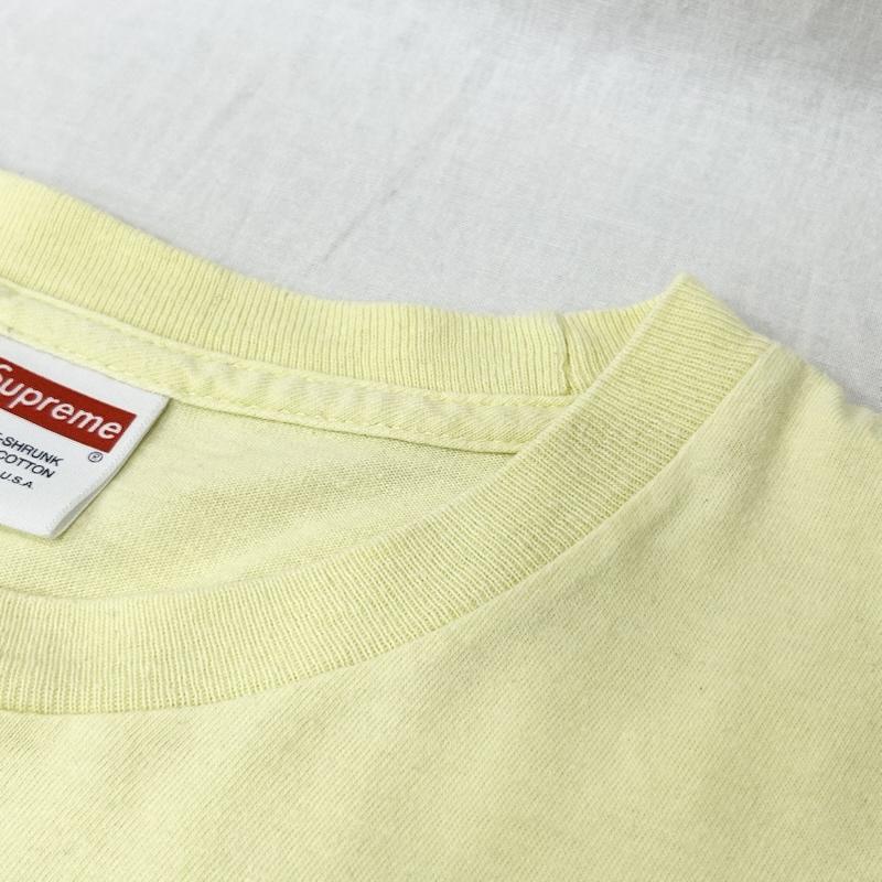 シュプリーム Supreme Tシャツ 半袖 18SS nan goldin misty and jimmy paulette in a taxi nyc tee yellow L L プリント 黄 / イエロー / yellow メンズ USED 古着 中古 50154929