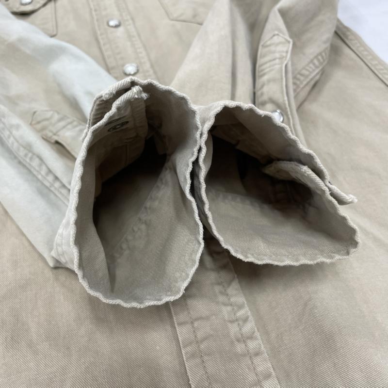 レミ レリーフ REMI RELIEF シャツ、ブラウス 長袖 ミリタリー シャツ スタッズ ウエスタン 長袖 ペイズリー バンダナ S プリント ベージュ / ベージュ / beige レディース USED 古着 中古 50154945