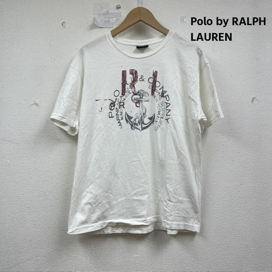 ポロバイラルフローレン Polo by RALPH LAUREN Tシャツ 半袖 MARINE ACADEMY アンカー プリント Tシャツ S 白 / ホワイト / white メンズ USED 古着 中古 50154957