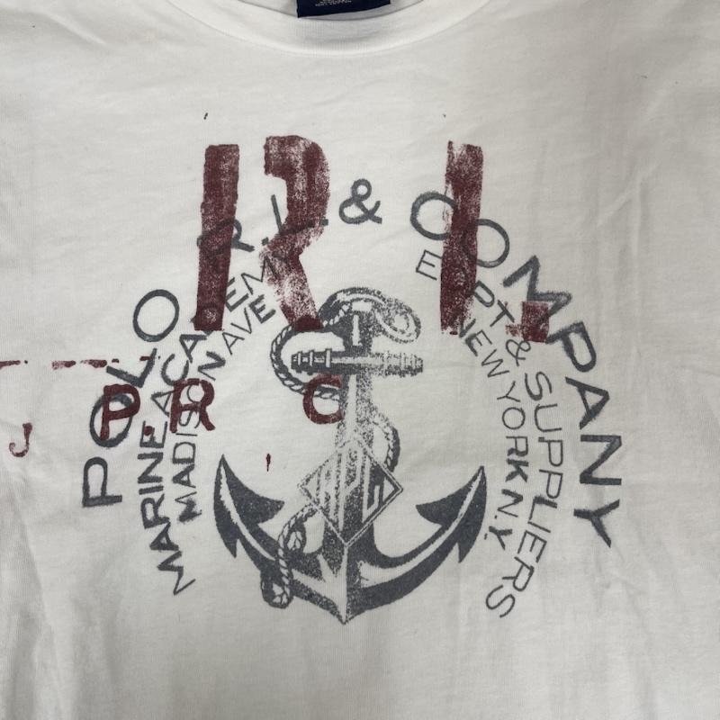 ポロバイラルフローレン Polo by RALPH LAUREN Tシャツ 半袖 MARINE ACADEMY アンカー プリント Tシャツ S 白 / ホワイト / white メンズ USED 古着 中古 50154957