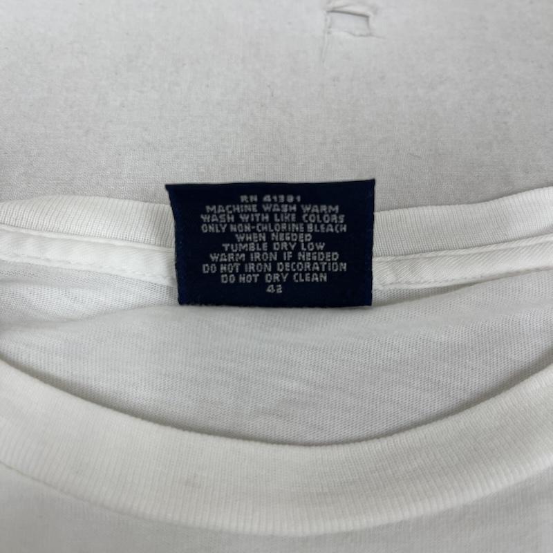 ポロバイラルフローレン Polo by RALPH LAUREN Tシャツ 半袖 MARINE ACADEMY アンカー プリント Tシャツ S 白 / ホワイト / white メンズ USED 古着 中古 50154957