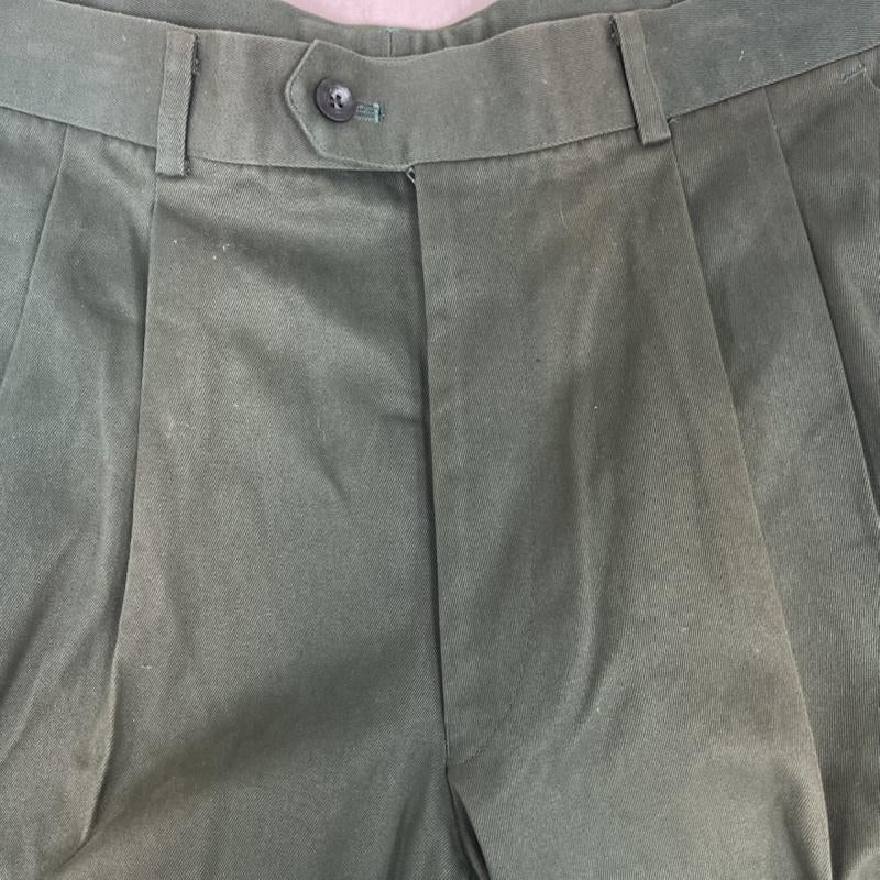 アディダス adidas パンツ ワークパンツ、ペインターパンツ 80s 90s デサント期 ワーク ワイド パンツ 32インチ 緑 / グリーン / green メンズ USED 古着 中古 50154958