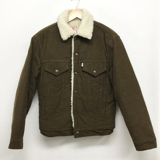 リーバイス Levi s ジャケット、上着 ジャケット、ブレザー USA製 Levi s リーバイス 70608-1529 コーデュロイボアジャケット 36 無地 茶 / ブラウン / brown メンズ USED 古着 中古 50154959
