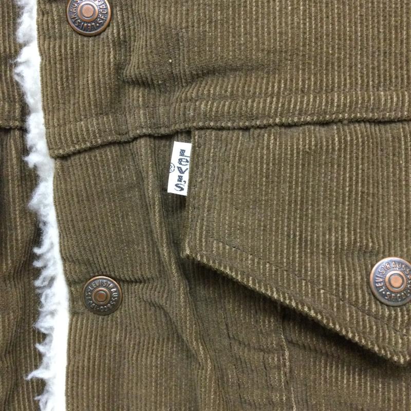 リーバイス Levi s ジャケット、上着 ジャケット、ブレザー USA製 Levi s リーバイス 70608-1529 コーデュロイボアジャケット 36 無地 茶 / ブラウン / brown メンズ USED 古着 中古 50154959