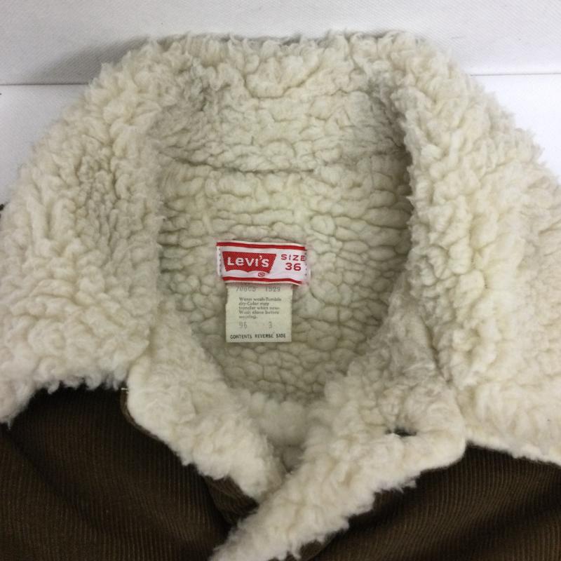 リーバイス Levi s ジャケット、上着 ジャケット、ブレザー USA製 Levi s リーバイス 70608-1529 コーデュロイボアジャケット 36 無地 茶 / ブラウン / brown メンズ USED 古着 中古 50154959