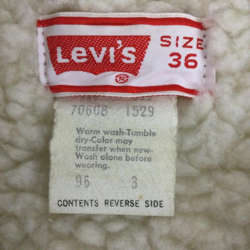 リーバイス Levi s ジャケット、上着 ジャケット、ブレザー USA製 Levi s リーバイス 70608-1529 コーデュロイボアジャケット 36 無地 茶 / ブラウン / brown メンズ USED 古着 中古 50154959