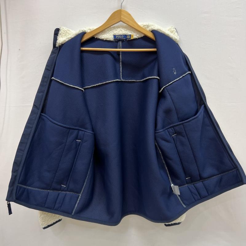 ポロラルフローレン POLO RALPH LAUREN ジャケット、上着 ジャンパー、ブルゾン パイル フリース ハイブリッド ジャケット ボア 現行 QRタグ L 白 / ホワイト / white メンズ USED 古着 中古 50154961