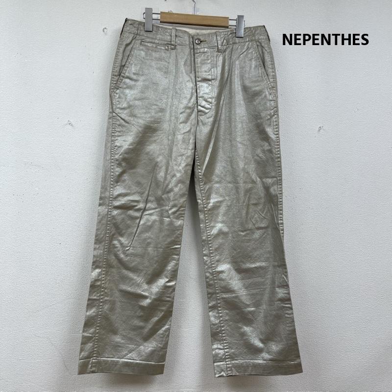 ネペンテス NEPENTHES パンツ ワークパンツ、ペインターパンツ 日本製 コットン チノパン ペンキ メタリック パンツ S 金 / ゴールド / gold color メンズ USED 古着 中古 50154968