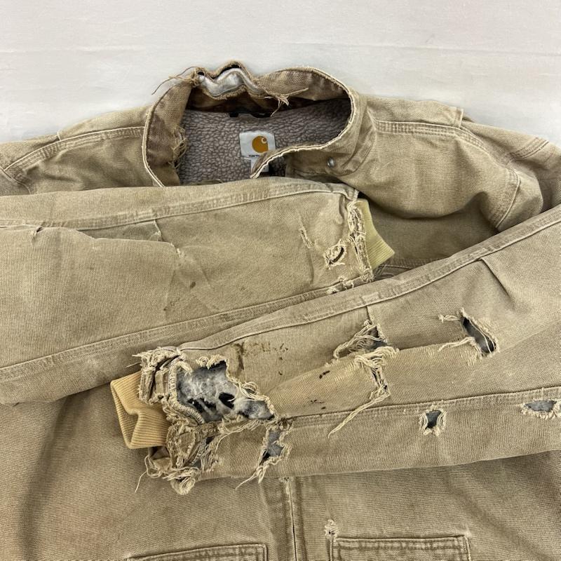 カーハート Carhartt ジャケット、上着 ジャンパー、ブルゾン リッジコート C61 FRB ダック ワーク ボロ フェード L メンズ USED 古着 中古 50154975