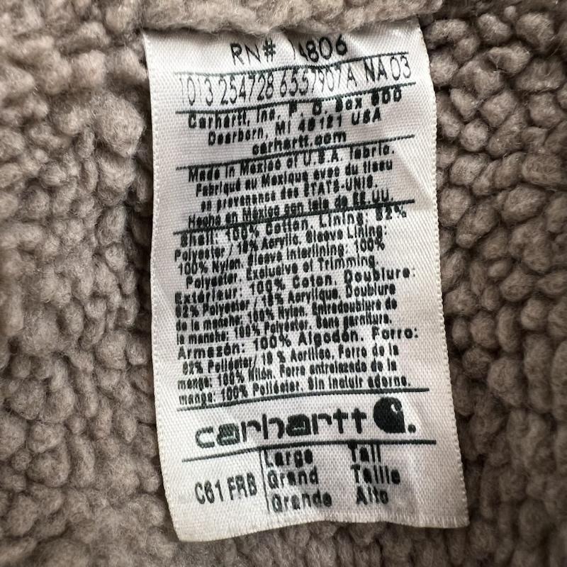カーハート Carhartt ジャケット、上着 ジャンパー、ブルゾン リッジコート C61 FRB ダック ワーク ボロ フェード L メンズ USED 古着 中古 50154975
