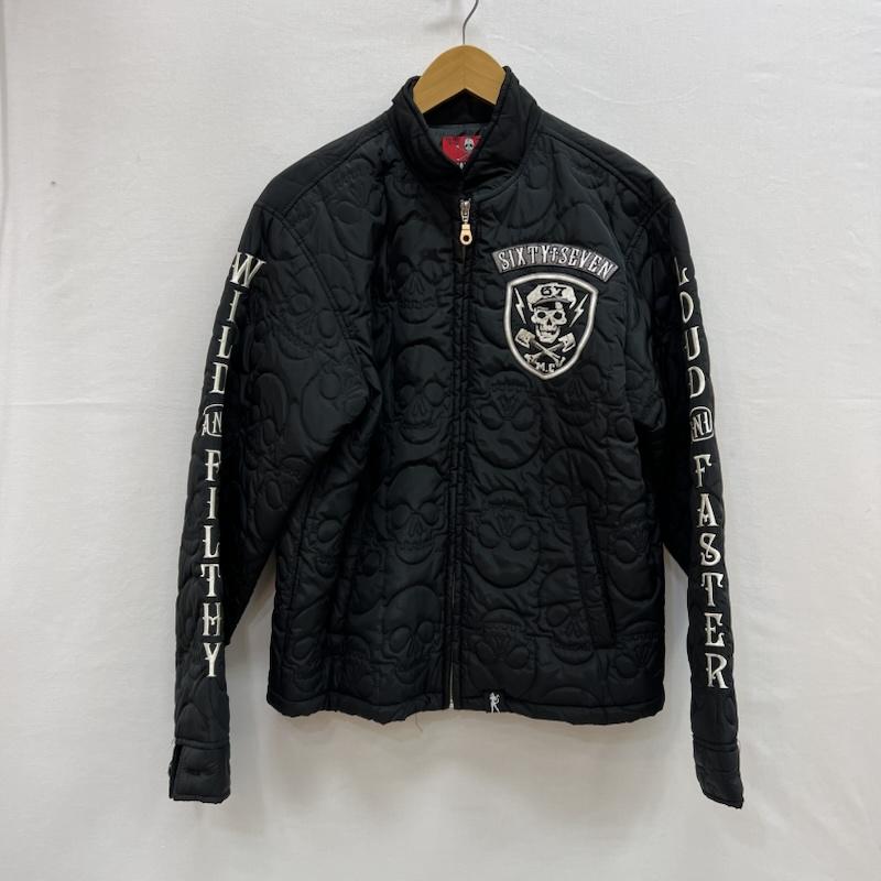 クリームソーダ CREAMSODA ジャケット、上着 ジャンパー、ブルゾン スカル キルティング ジャケット ピンクドラゴン M 黒 / ブラック / black メンズ USED 古着 中古 50154985