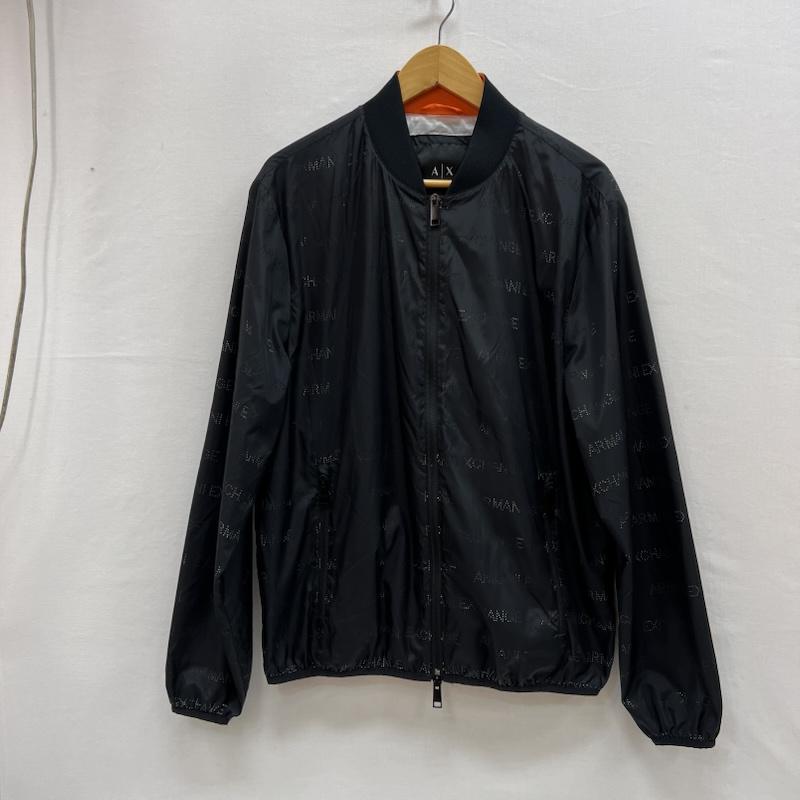 アルマーニエクスチェンジ ARMANI EXCHANGE ジャケット、上着 ジャンパー、ブルゾン パンチングロゴ ボンバージャケット MA-1 M 黒 / ブラック / black メンズ USED 古着 中古 50154987