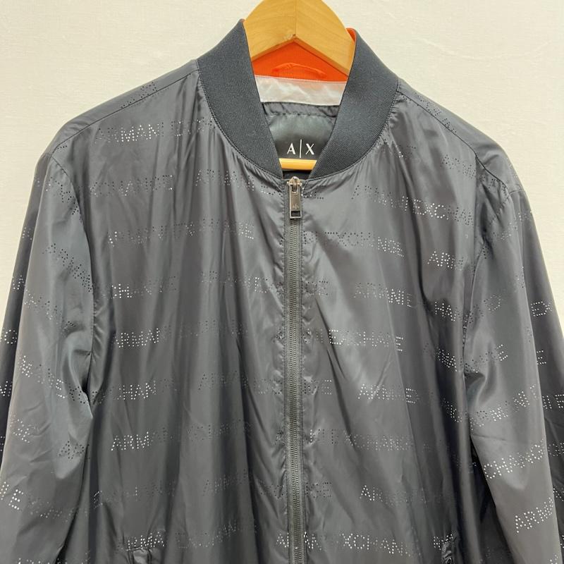 アルマーニエクスチェンジ ARMANI EXCHANGE ジャケット、上着 ジャンパー、ブルゾン パンチングロゴ ボンバージャケット MA-1 M 黒 / ブラック / black メンズ USED 古着 中古 50154987