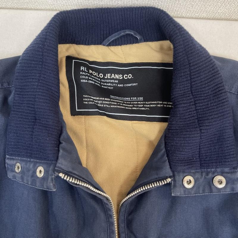 ポロ ジーンズ Polo Jeans Co. ジャケット、上着 ジャンパー、ブルゾン ジップアップ ジャケット 袖 ロゴ jr-mj-iw2610 S 紺 / ネイビー / navy メンズ USED 古着 中古 50154992