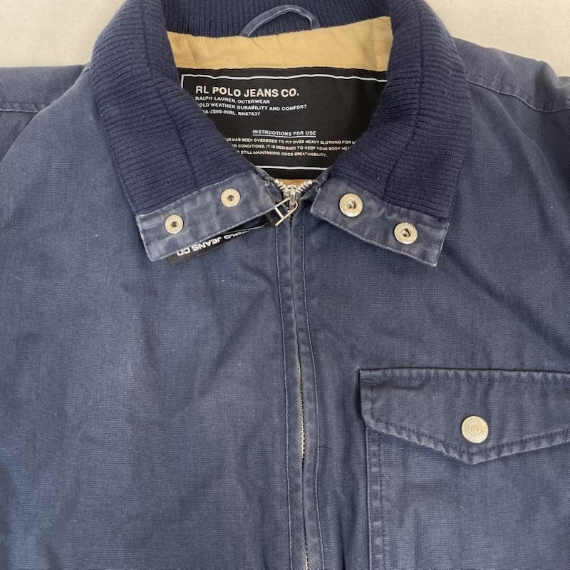 ポロ ジーンズ Polo Jeans Co. ジャケット、上着 ジャンパー、ブルゾン ジップアップ ジャケット 袖 ロゴ jr-mj-iw2610 S 紺 / ネイビー / navy メンズ USED 古着 中古 50154992