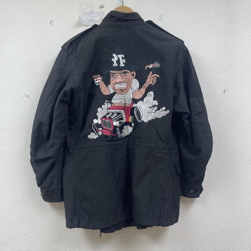 古着 USED ジャケット、上着 ジャンパー、ブルゾン M-65 ミリタリー フィールド 刺繍 ジャケット 黒 / ブラック / black メンズ USED 古着 中古 50154999