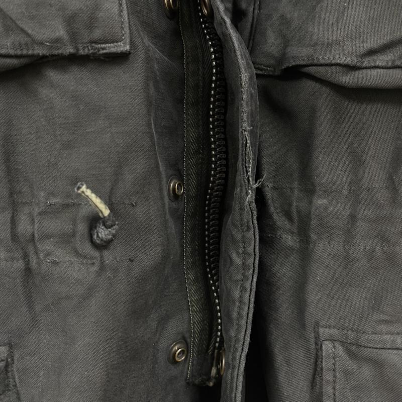 古着 USED ジャケット、上着 ジャンパー、ブルゾン M-65 ミリタリー フィールド 刺繍 ジャケット 黒 / ブラック / black メンズ USED 古着 中古 50154999