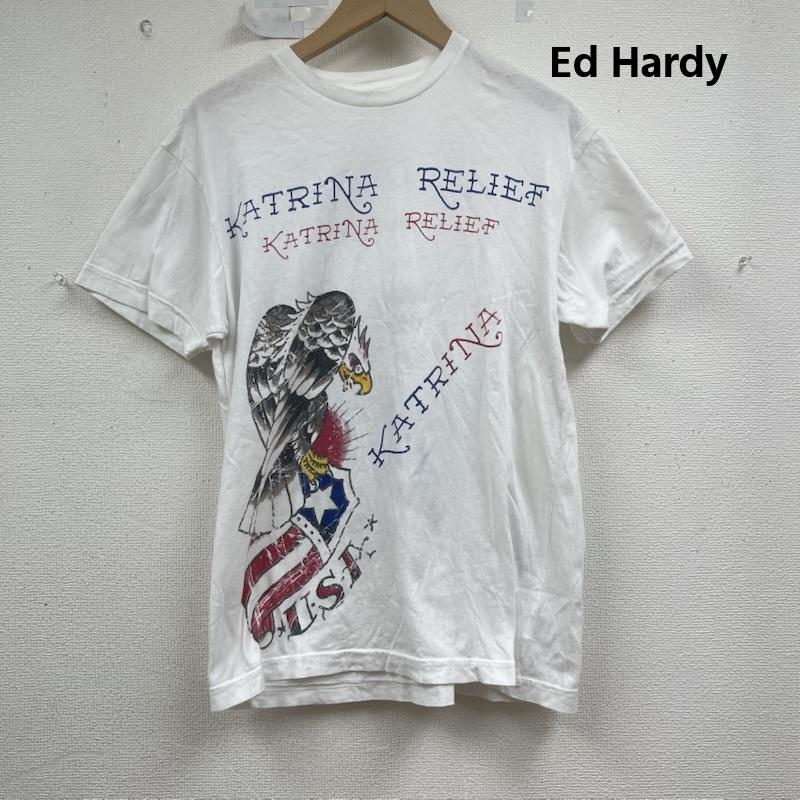 エドハーディー Ed Hardy Tシャツ 半袖 USA製 Ed Hardy 半袖 イーグル プリント Tシャツ 白 / ホワイト / white メンズ USED 古着 中古 50155004
