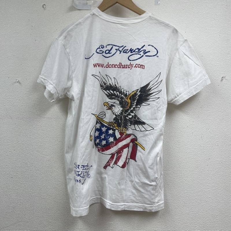 エドハーディー Ed Hardy Tシャツ 半袖 USA製 Ed Hardy 半袖 イーグル プリント Tシャツ 白 / ホワイト / white メンズ USED 古着 中古 50155004