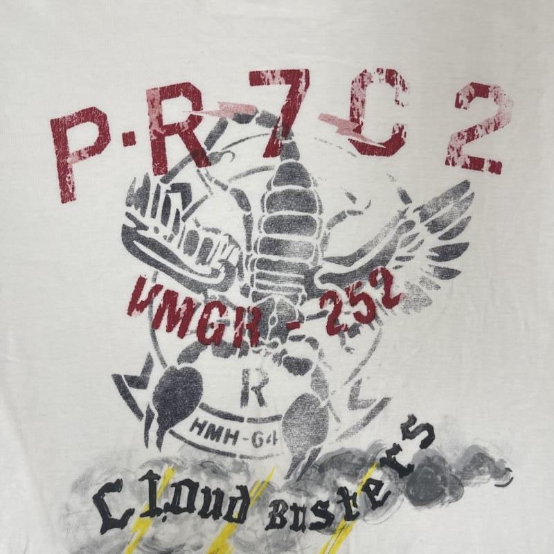 ポロラルフローレン POLO RALPH LAUREN Tシャツ 半袖 PR7C2 グラフィック サソリ プリント Tシャツ 白 / ホワイト / white メンズ USED 古着 中古 50155007