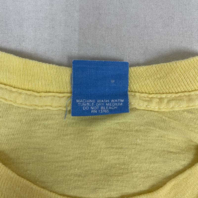 古着 USED Tシャツ 半袖 USA製 70s アニマル プリント Tシャツ L 黄 / イエロー / yellow メンズ USED 古着 中古 50155010