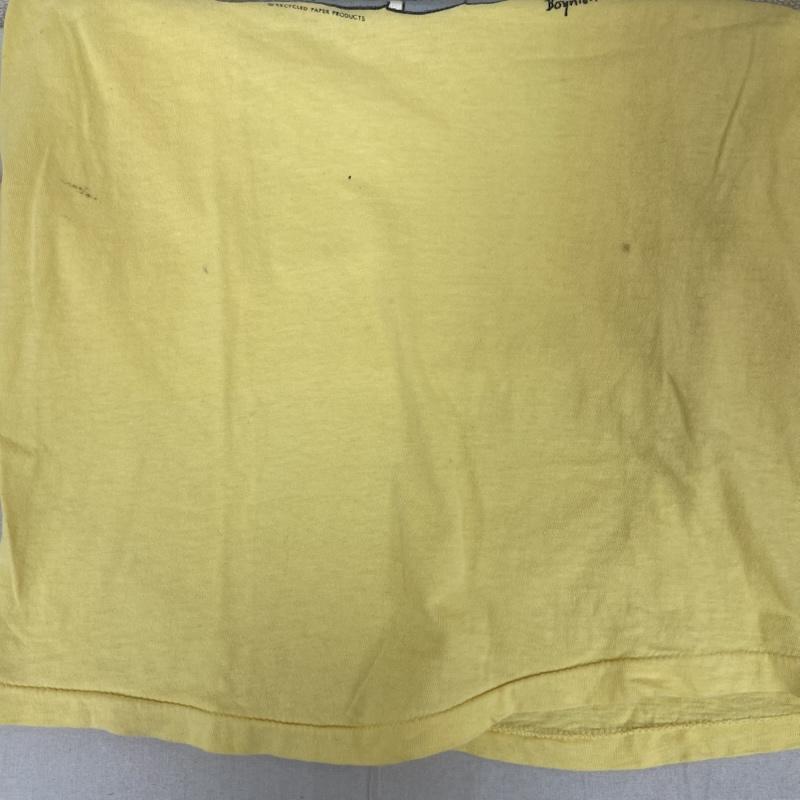 古着 USED Tシャツ 半袖 USA製 70s アニマル プリント Tシャツ L 黄 / イエロー / yellow メンズ USED 古着 中古 50155010