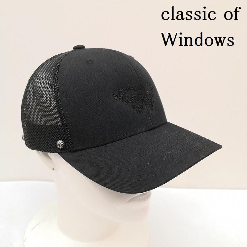 古着 USED 帽子 キャップ classic of Windows スタッズ メッシュ キャップ - 黒 / ブラック / black メンズ USED 古着 中古 50155023