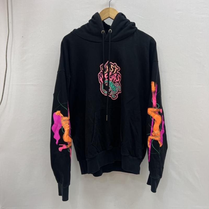ディーゼル DIESEL パーカー 長袖 スコーピオン スウェット パーカー M 黒 / ブラック / black メンズ USED 古着 中古 50155024